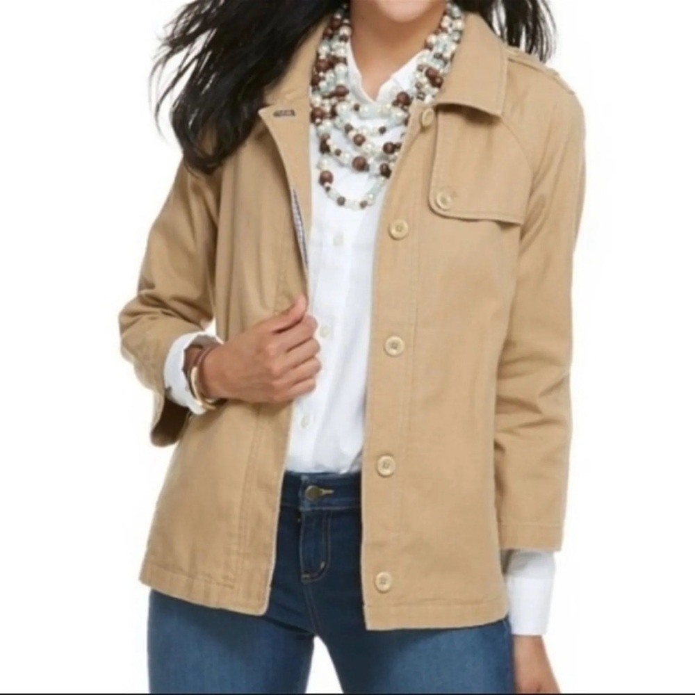 cotton canvas swing trench vineyard vines size small